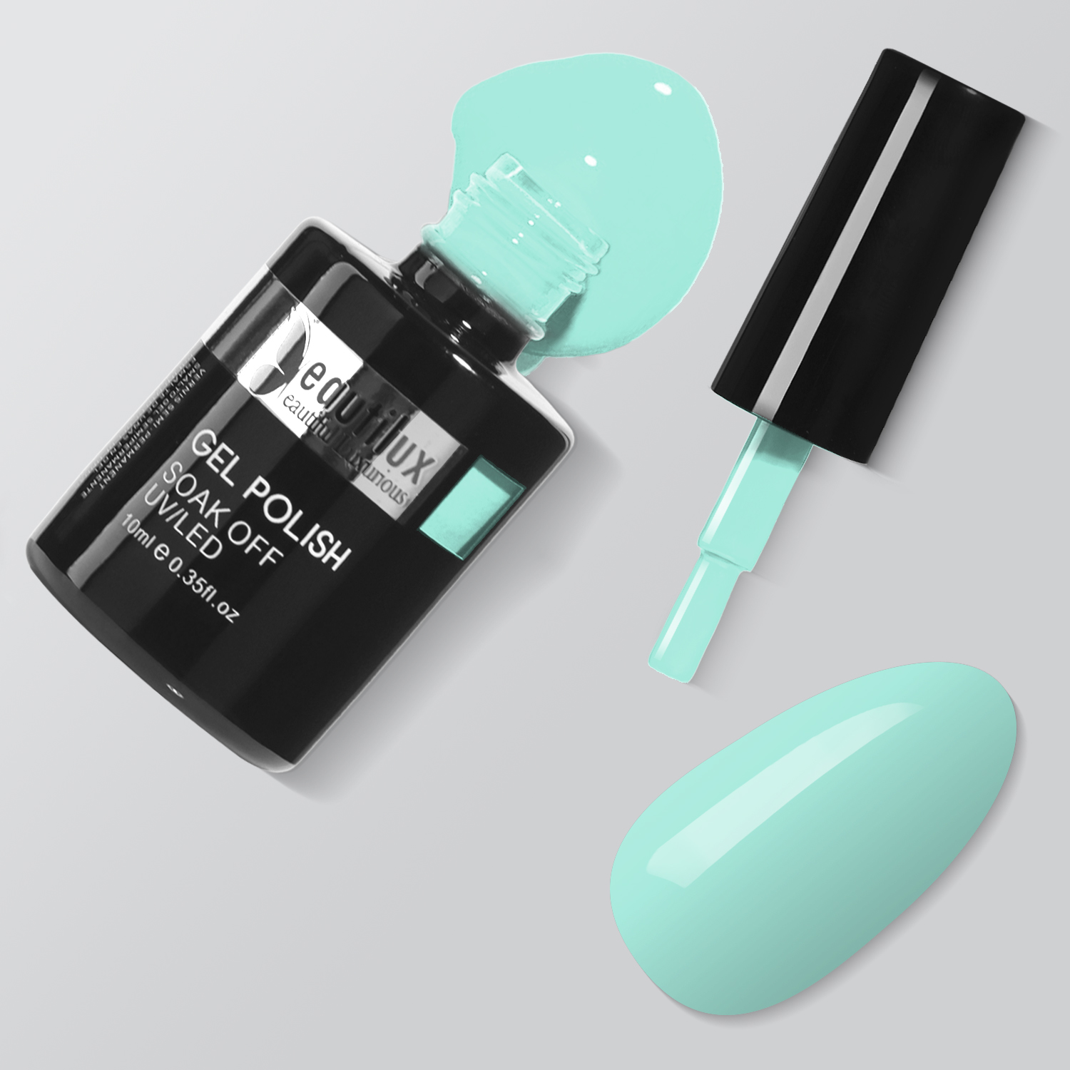 HEMA& TPO Free Nail Gel Polish Color 10ml Summer Collection- Aqua