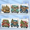 (US Only)6PCS DIY Diamond Art Greeting Cards Christmas Car Congratulations Cards