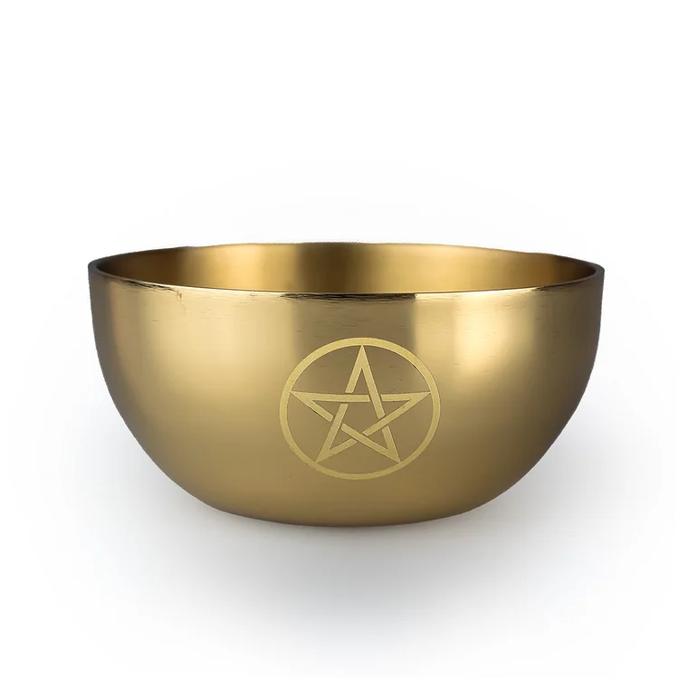 Olivenorma Pentacle Brass Divination Meditation Incense Burner Holy Bowl