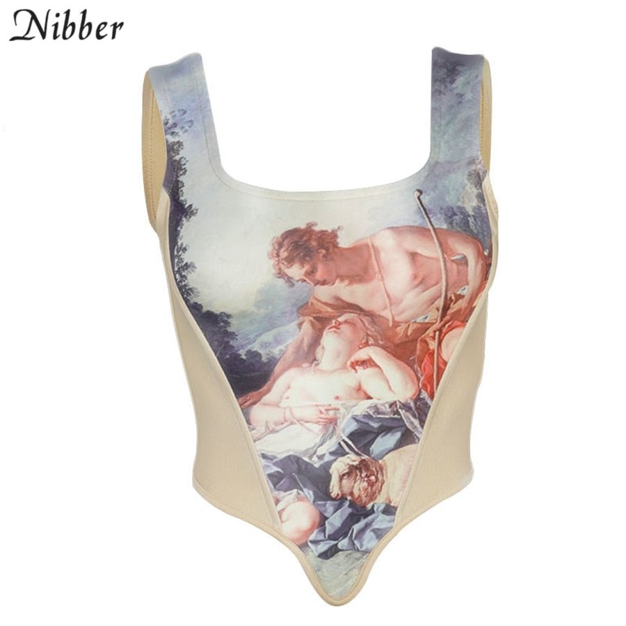 Nibber Cute Sweet Cartoon Graphic Crop Top Women T-Shirts 2020 Autumn Winter Chic Street Casual Wear Christmas Party Tees Female