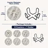[Upgrade]6pcs/set DIY Diamond Painting Waterproof Case Classic Animal Pearl Art Coaster Gift Decor Set