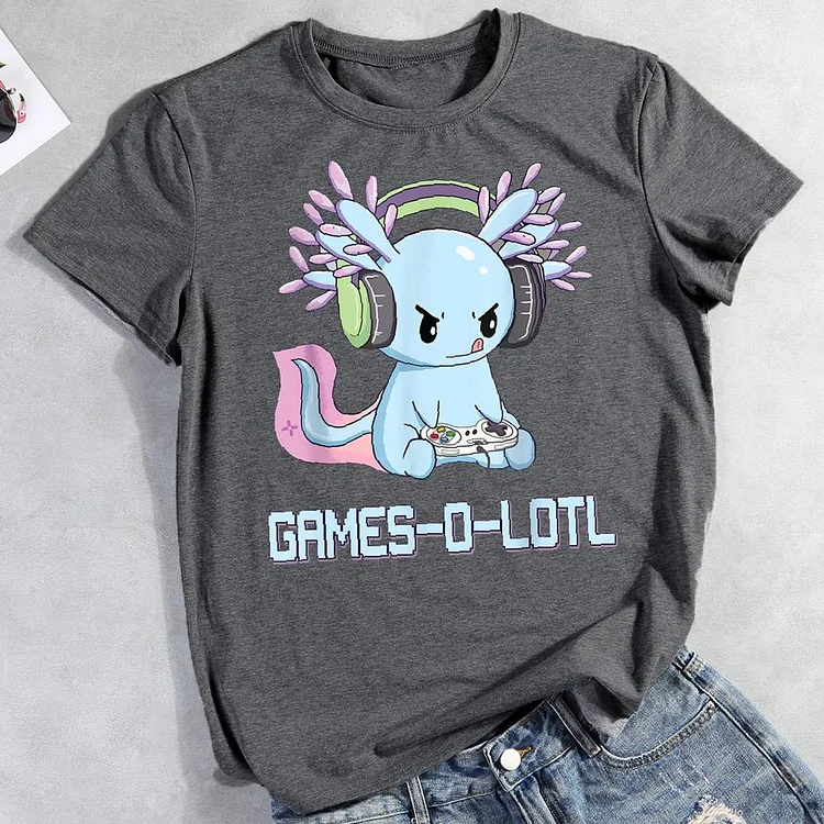 Gamesolotl Round Neck T-shirt