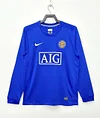 2007/2008 Retro Long Sleeve Manchester United Away Football Shirt 1:1 Thai Quality