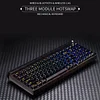 Three-mode RGB black transparent customized mechanical keyboard