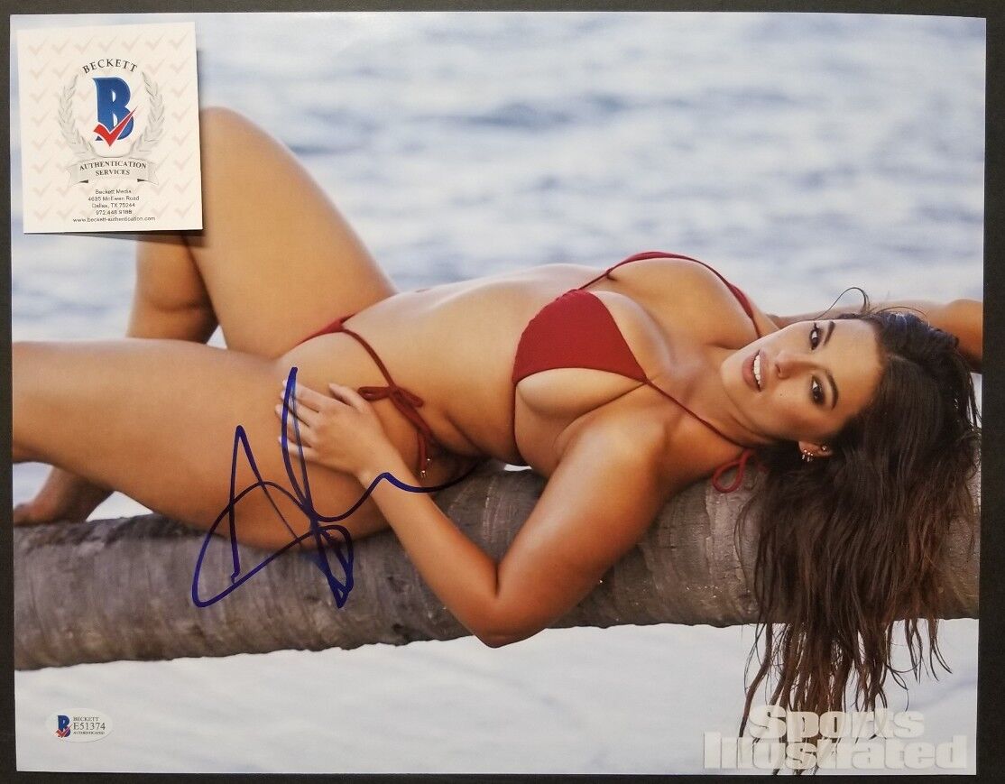 ASHLEY GRAHAM Signed Autographed BIKINI MODEL 11X14 Photo Poster painting. BAS BECKETT