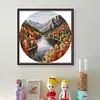 Autumn Lake-11CT Stamped Cross Stitch 37*37cm/14.57*14.57in tapestrymarket