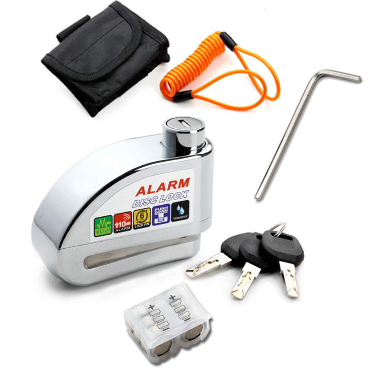 JOYOR Forever electric scooter alarm disc brake lock antitheft motorcycle electric battery portable special mountain road key