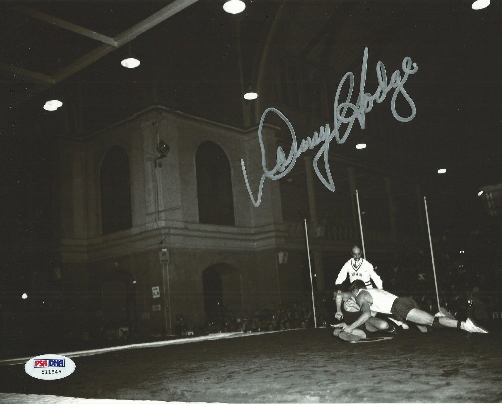 Danny Hodge Signed 8x10 Photo Poster painting PSA/DNA COA 1956 Team USA Olympic Wrestling Medal