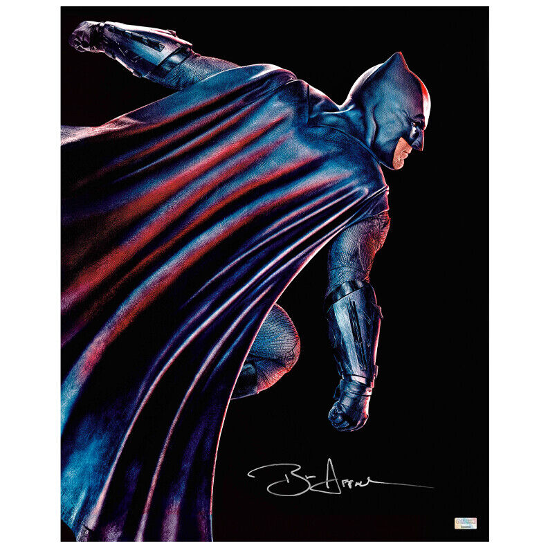 Ben Affleck Autographed Batman vs Superman Dawn of Justice 16x20 Art Photo Poster painting