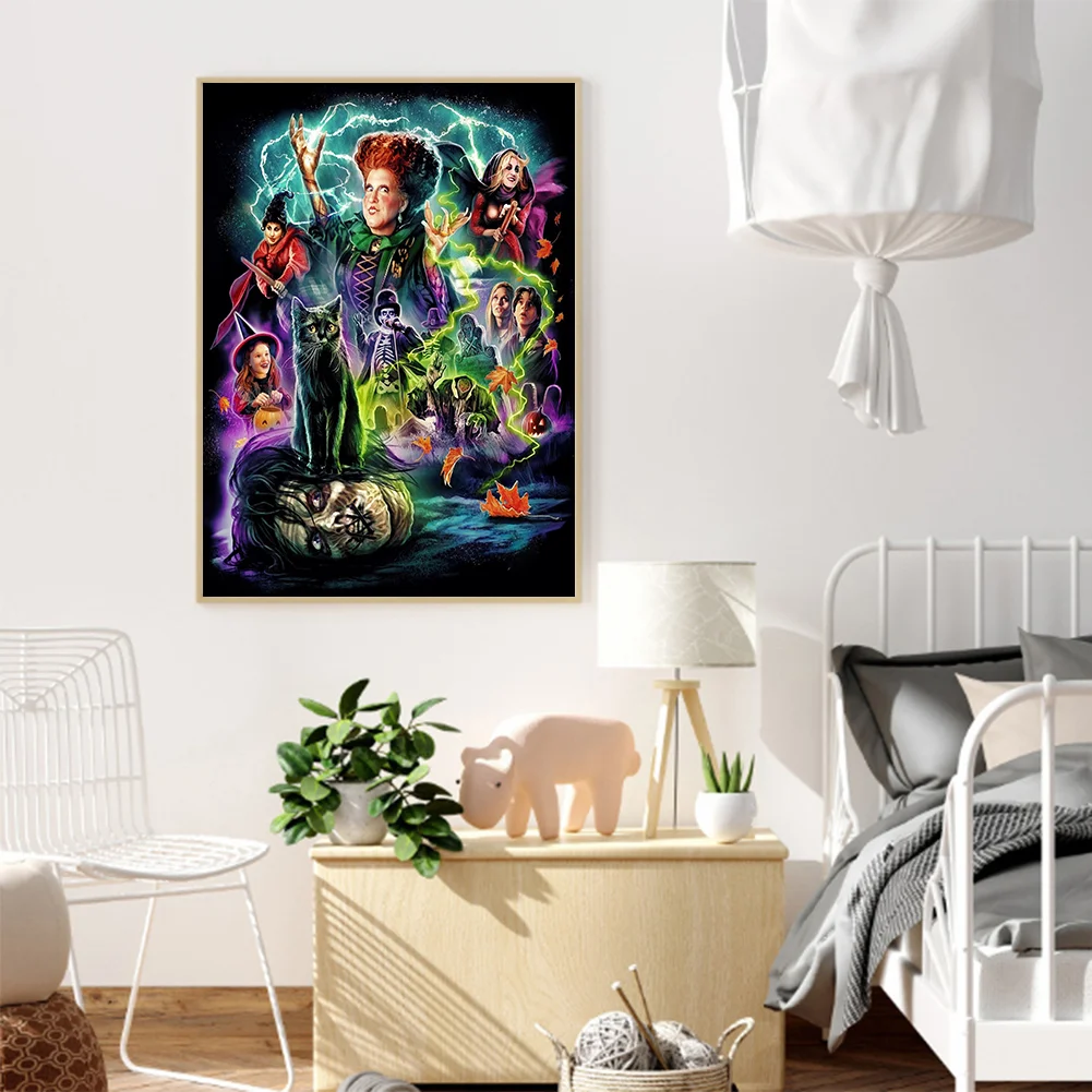 11CT Full Stamped Cross Stitch - Hocus Pocus Witch(Canvas|40*50CM)