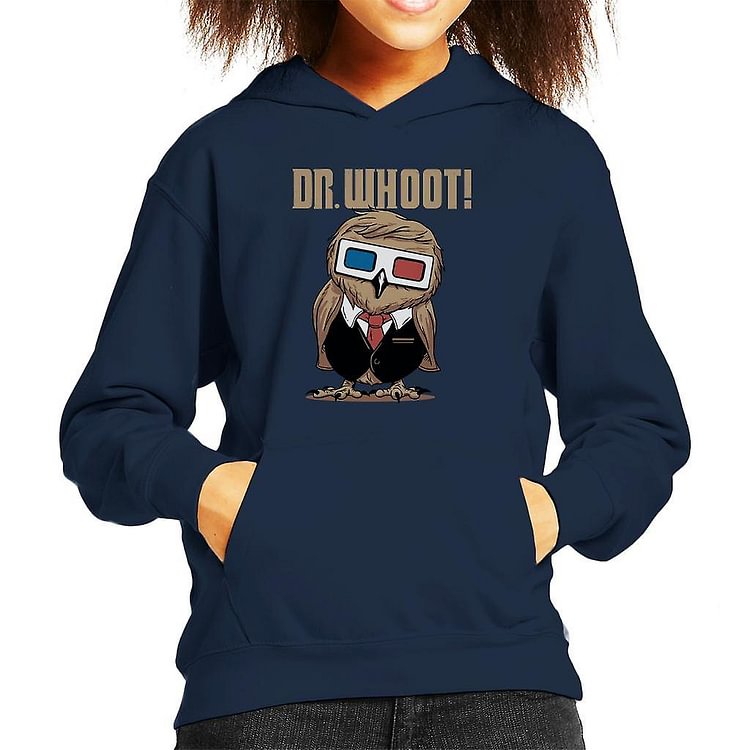 Doctor Who Owl Dr Whoot Kid's Hooded Sweatshirt