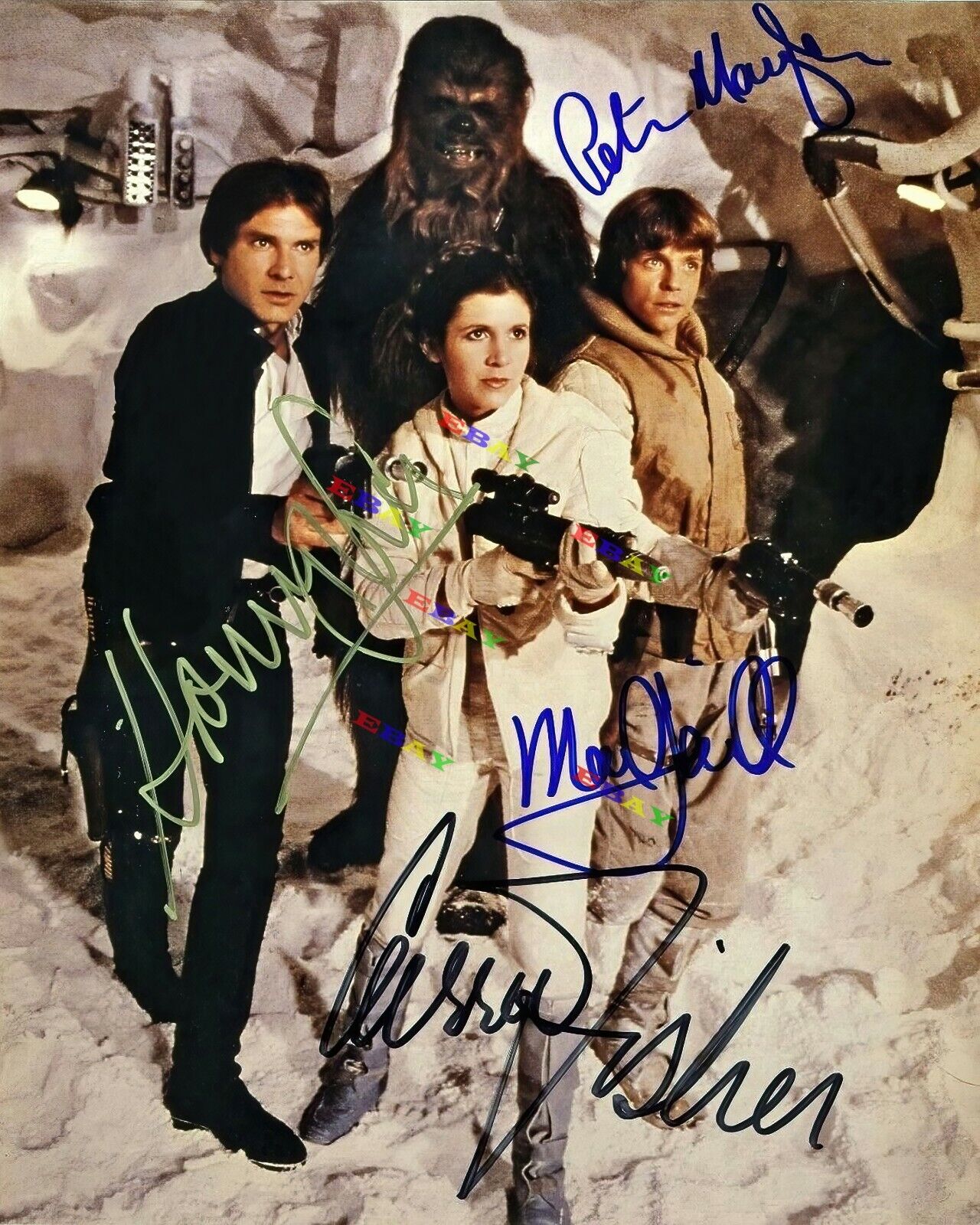 Star Wars Cast A New Hope Autographed Signed Photo Poster painting Reprint