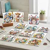 12PCS Diamond Painting Happy Easter Greeting Card Kit for Birthdays Thanksgiving & Special Occasion