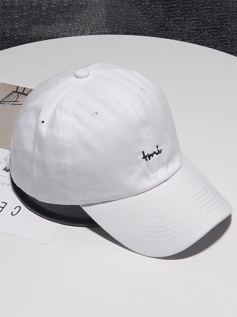 Simple Letter Embroidered Adjustable Cap in  mildstyles