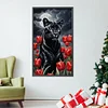 Diamond Painting-Round AB Drill Cheetah and Tulip(75*45CM)