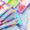 Painting Accessories Screw Thread Tips with 6 Glue Clay Diamond Art Drill Pen