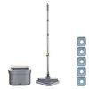 Cleaning Rotary Mop Wet Dry Use Floor Bucket Mop Cloth Hand-free for Home Office