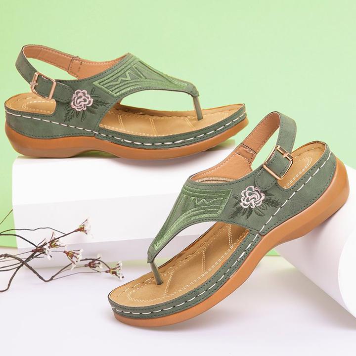 clarks collection leather soft footbed orthopedic arch support sandals