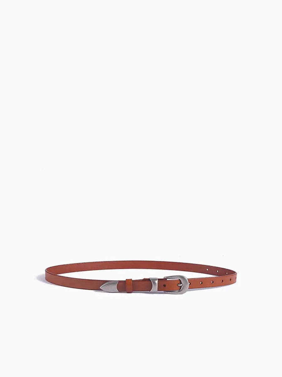 Pointed Metal Buckle Belt