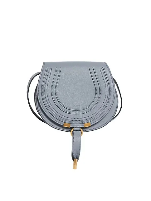 Chlo&eacute; Small Marcie Leather Saddle Bag