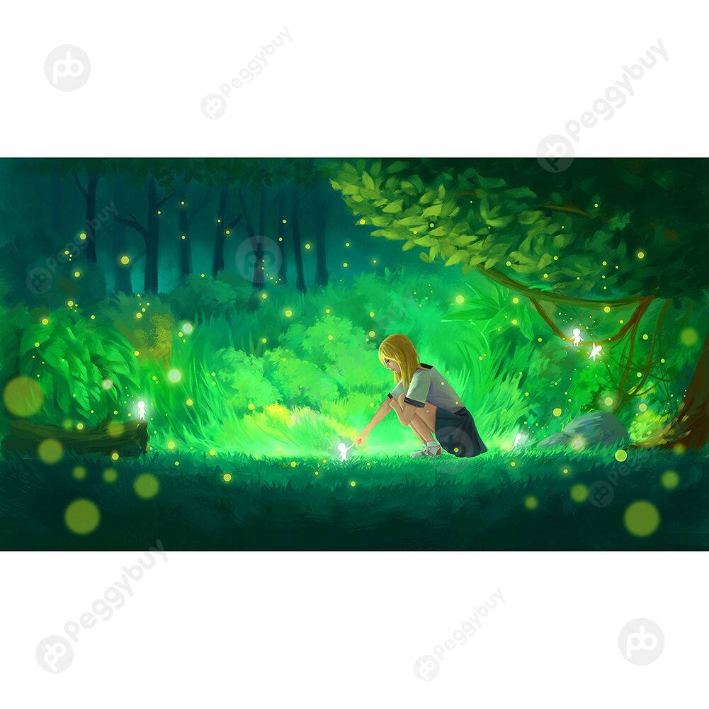 

1000pcs DIY Paper Jigsaw Girl in the Woods Puzzle Educational Picture Toys, 501 Original