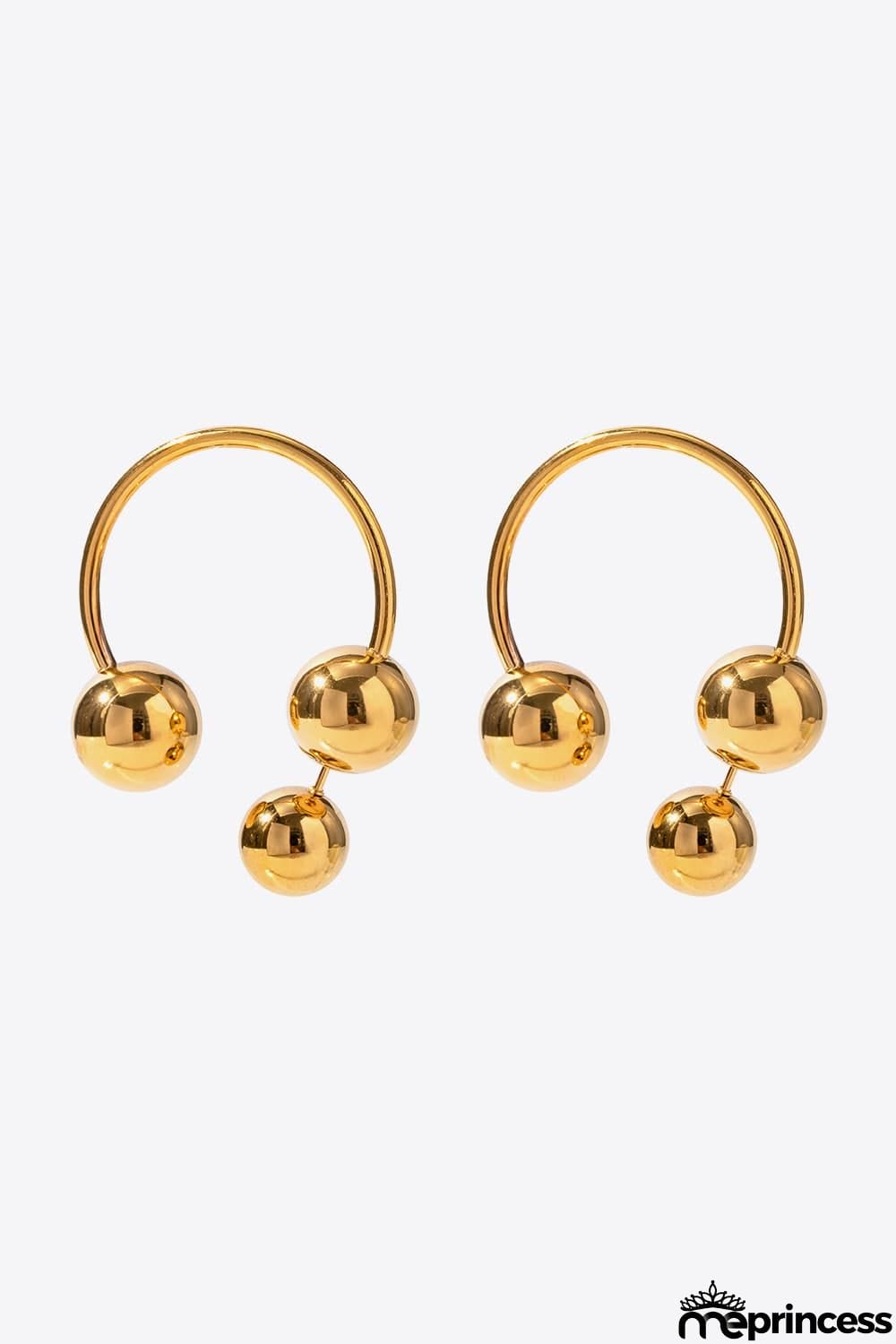 Stainless Steel Ball Earrings