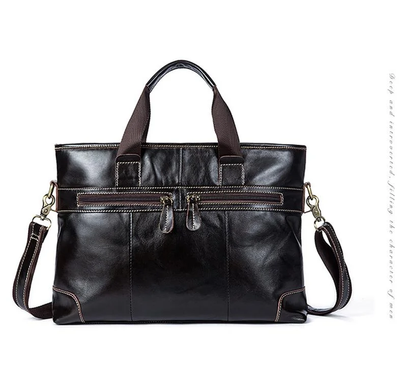 Classic Clean Silhouette Op Grab Handle 14 Inches Padded Compartment Laptop Bag