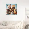 Funny Cat-Full Round Diamond Painting 30*30CM