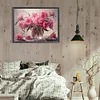 Pivoine-Plein diamant rond peinture-40 * 30cm