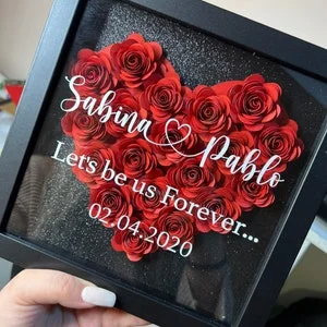 Hotsell Custom Paper Flower Shadow Box