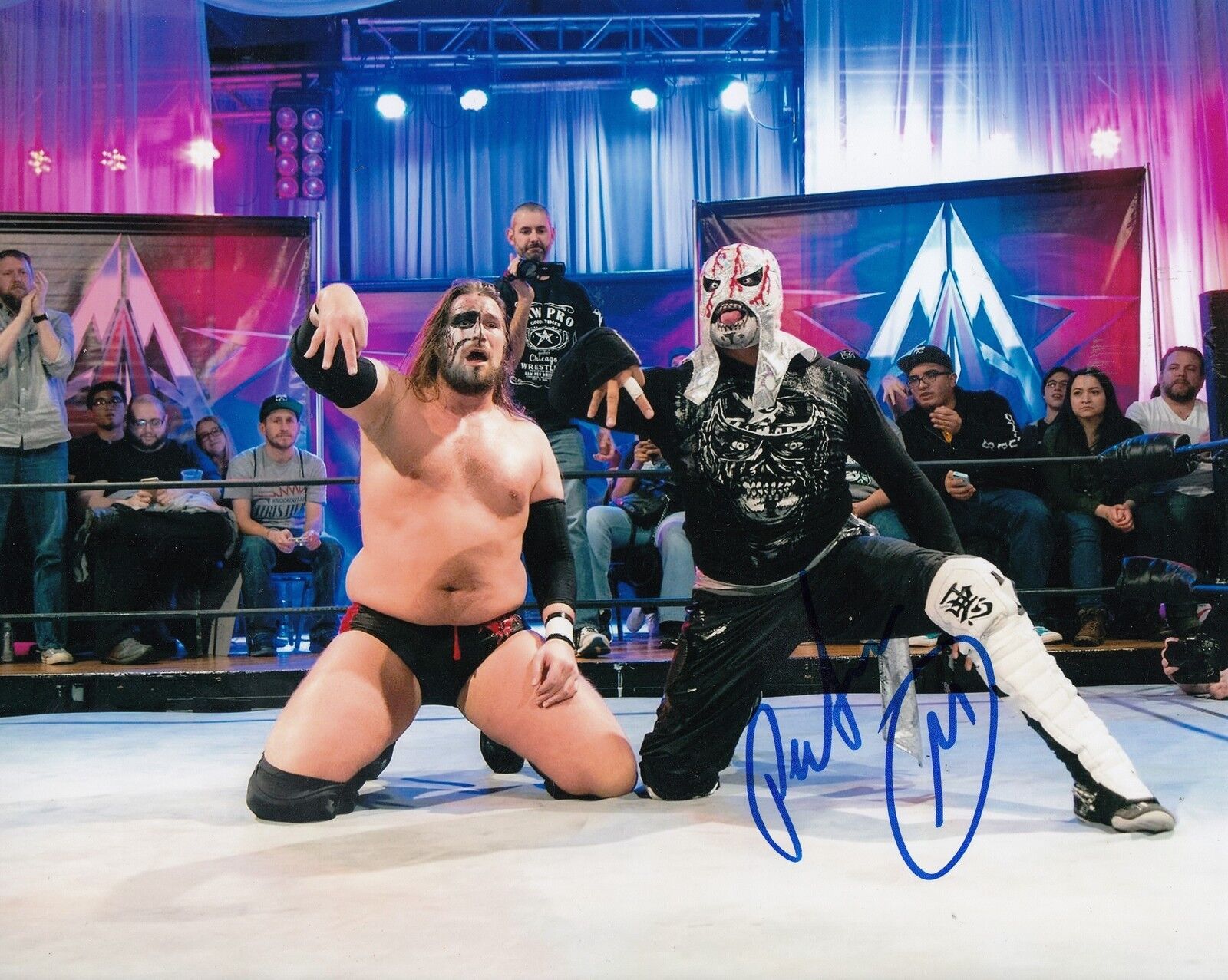 PENTAGON JR signed (WRESTLING) 8X10 Photo Poster painting *Lucha Underground* W/COA #3