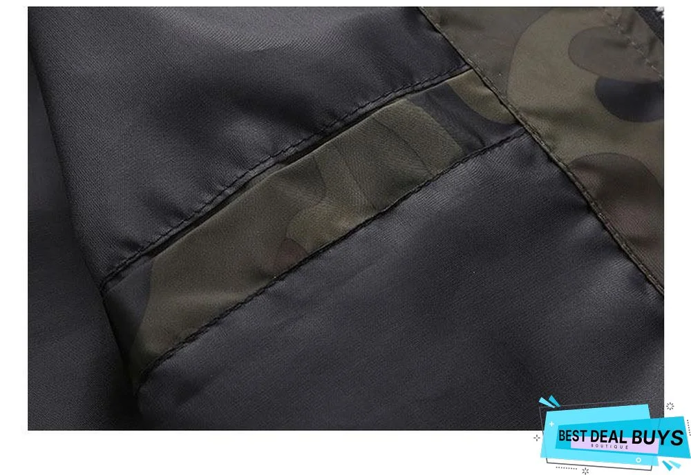 Men's Bomber Jacket Men Autumn Camouflage Jackets Male Military Coats