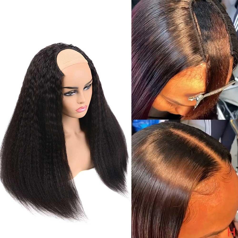 The Only 100% Human Hair U Part Yaki Straight Wig