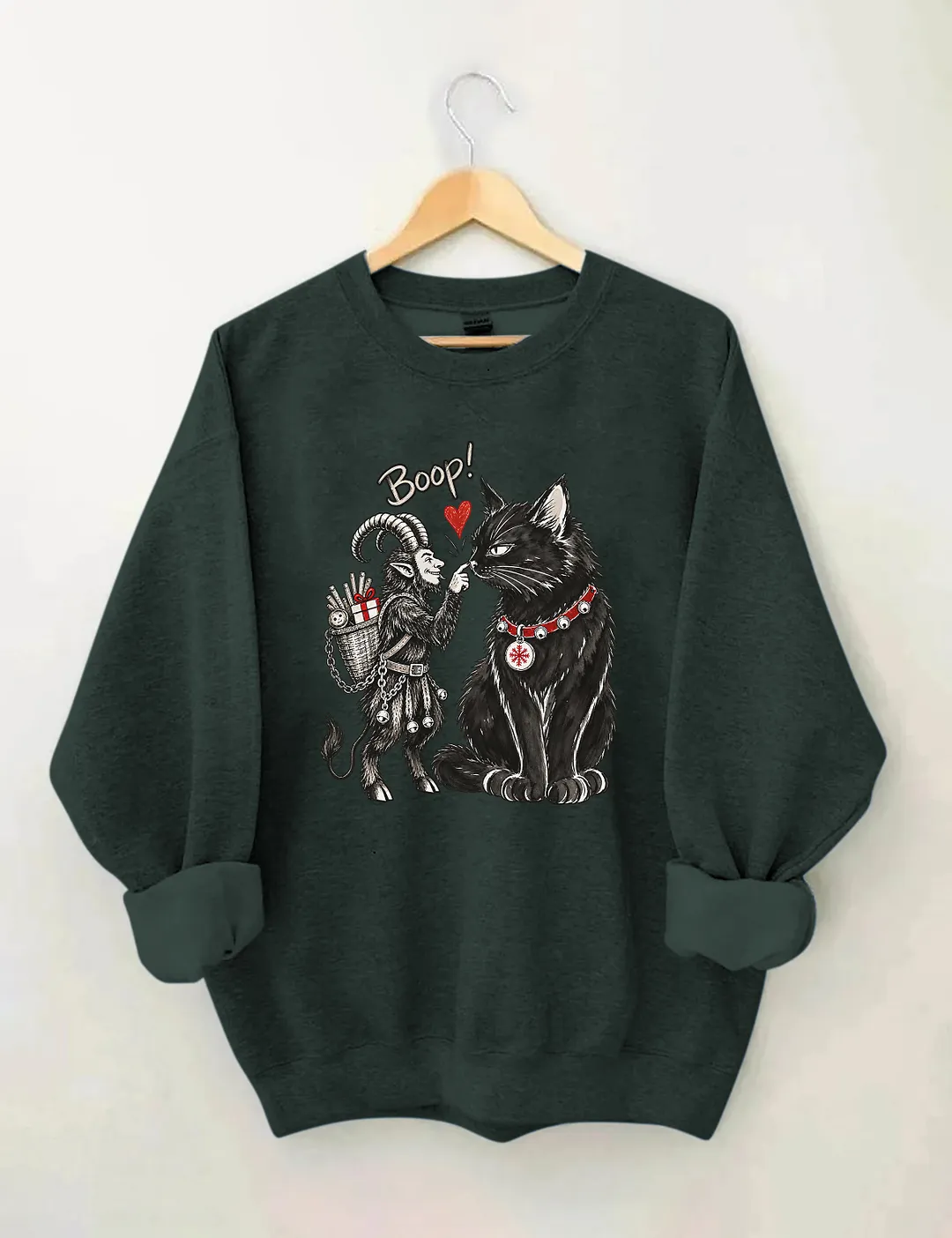 Krampus & Yule Cat Boop Sweatshirt
