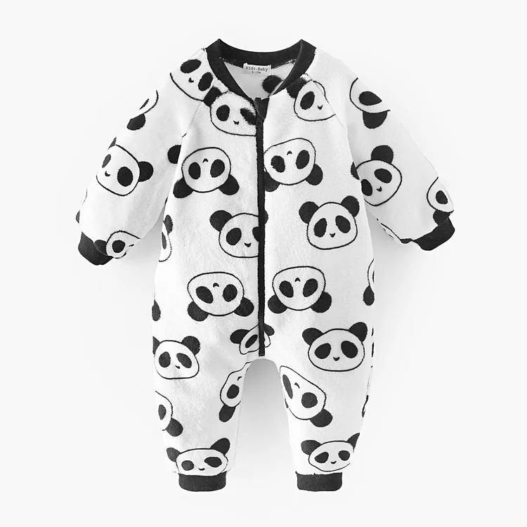  Baby Panda Fleece Lovely Romper