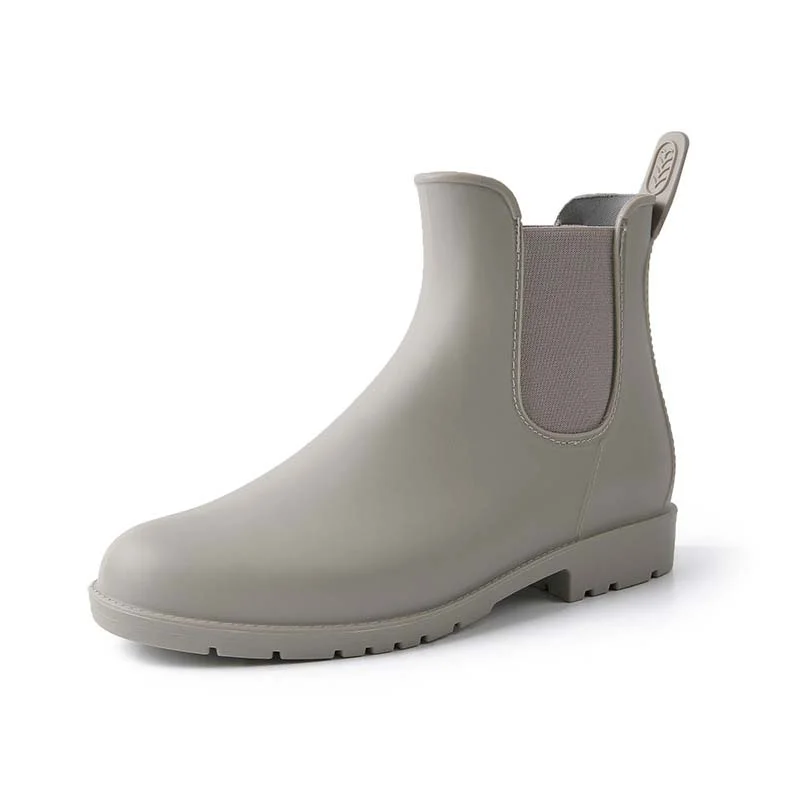 Letclo™ New Short-tube Fashion Low-cut Chelsea Rain Boots letclo Letclo