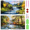 2pcs(70*40cm)Landscape - Full Round Drill Diamond Painting