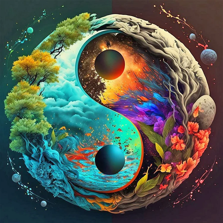 Diagram of the Universe - Full Round - Diamond Painting (30*30cm)