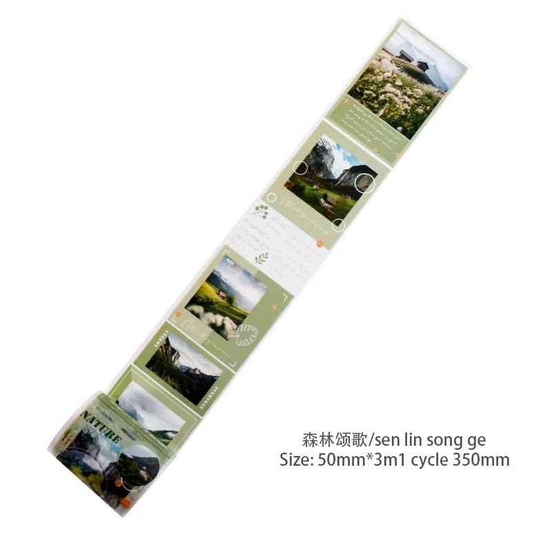 JIANWU 50mm*3m Romantic Life Series Washi Tape Cute Collage Journal Decoration Material Stickers Masking Tape School Supplies