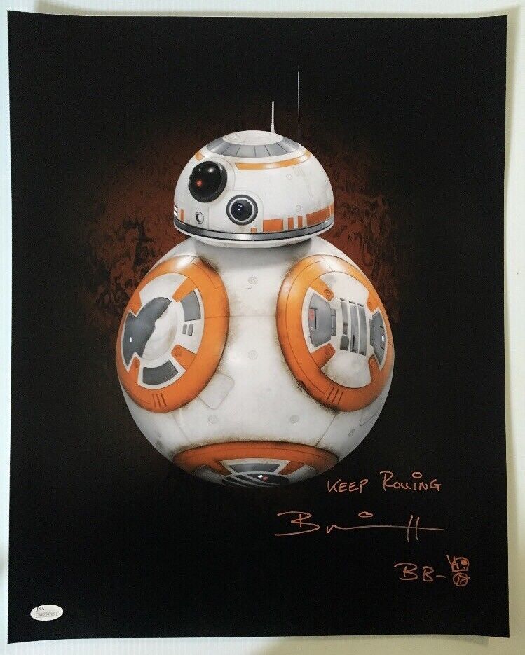 Brian Herring Signed Autographed BB-8 16x20 Photo Poster painting Star Wars JSA WITNESS COA 3