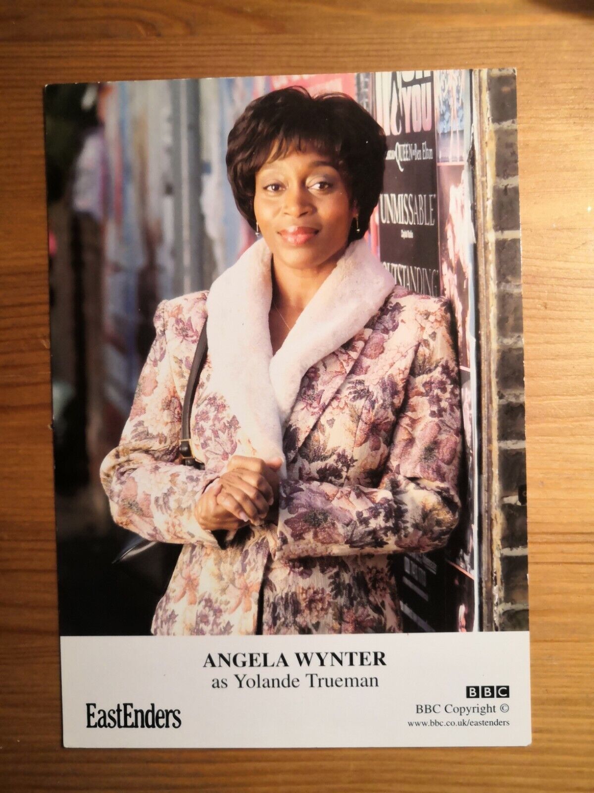 EASTENDERS UNSIGNED CAST CARD OF ANGELA WYNTER