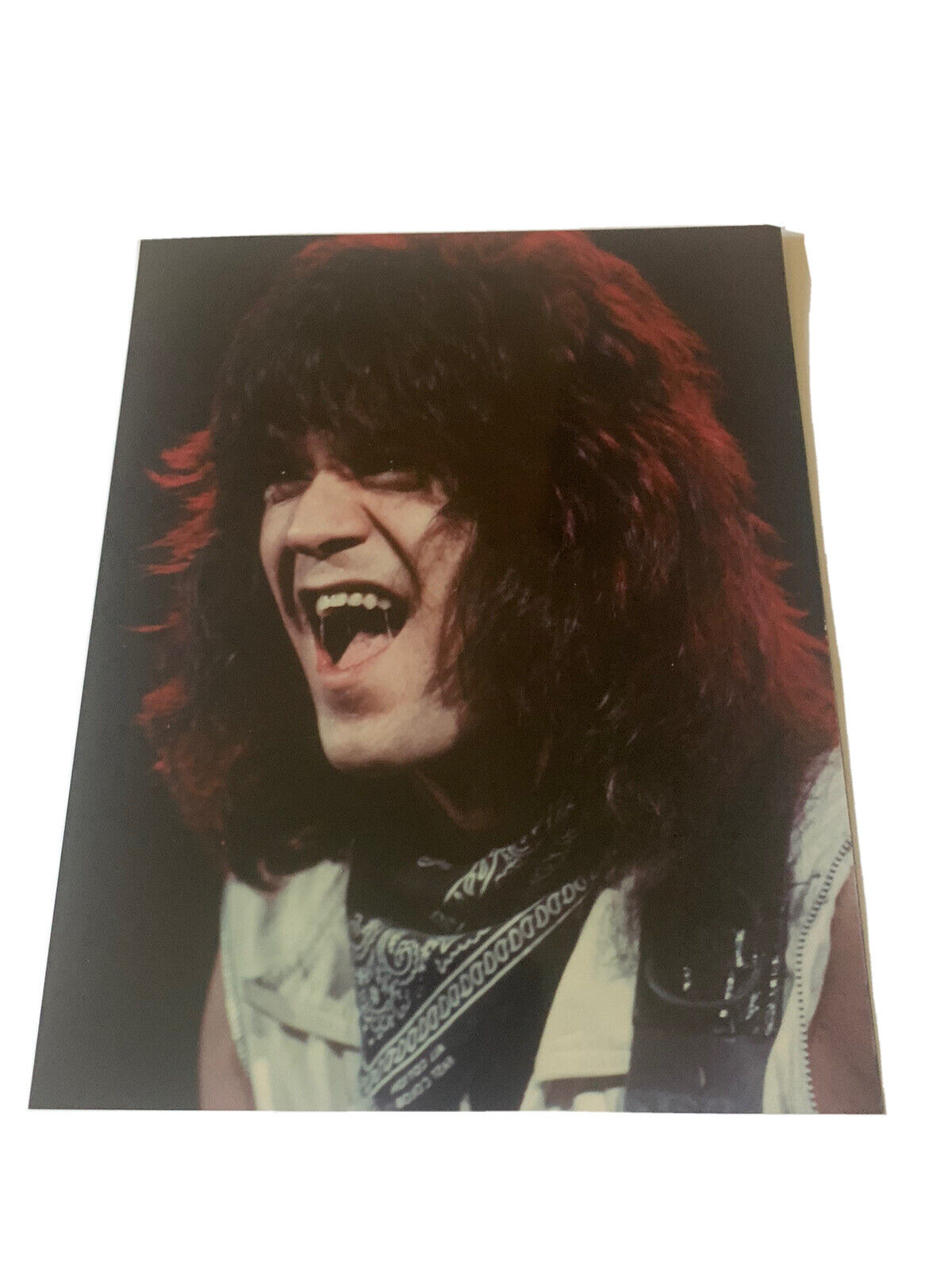 Eddie Van Halen Vintage Live 8x10 Concert Photo Poster painting #31