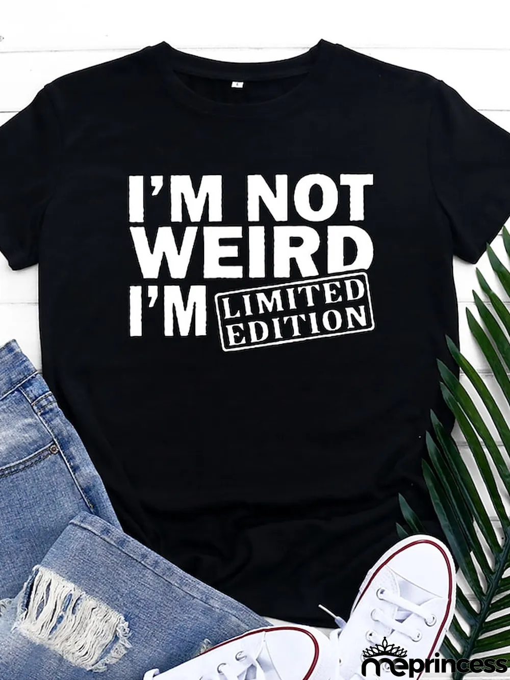 Women's T shirt Tee Burgundy\u00a0Tee 100% Cotton Graphic Letter Text Daily Weekend Black White Yellow Print Short Sleeve Basic Round Neck