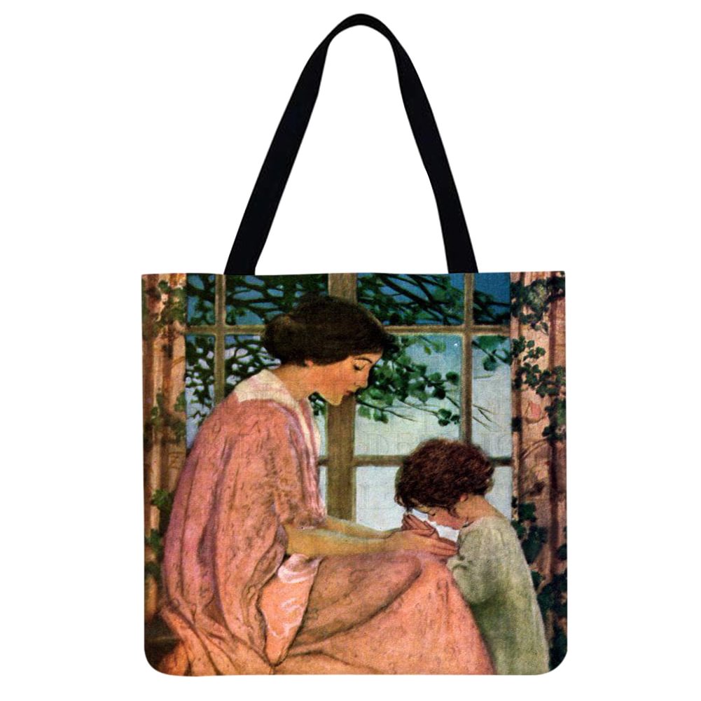 Linen Tote Bag - Mother s Day