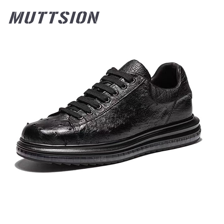 MUTTSION Ostrich Leather Outdoor Fashion Casual Breathable Skate Shoes MUTTSION.COM MUTTSION