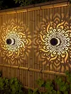 Solar Lights IP44 Waterproof LED Spot Lens Deck Lights for Garden Patio Backyard