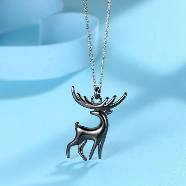 Elk clavicle chain pendant Couple Gold pendant necklace-Mayoulove