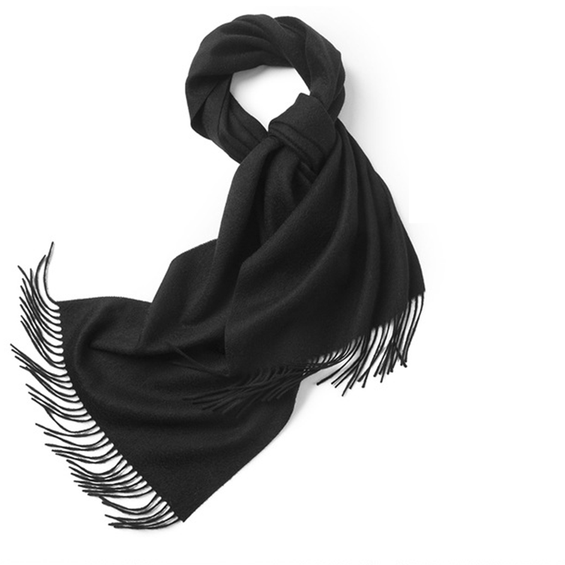Unisex LambSwool Scarf Pure Color Winter Extra Length Scarf