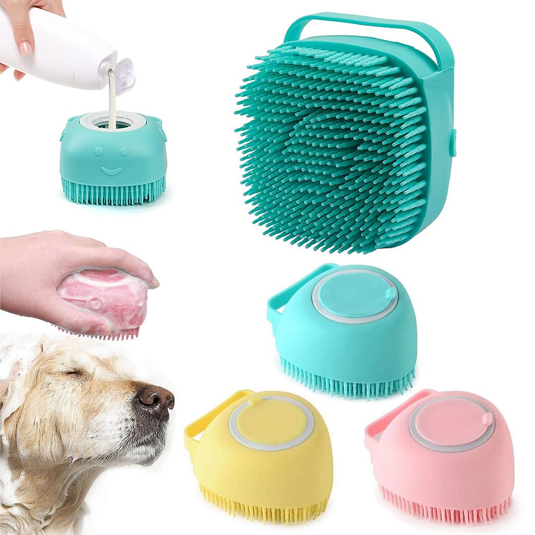 Dog Bath Brush Grooming Accessory