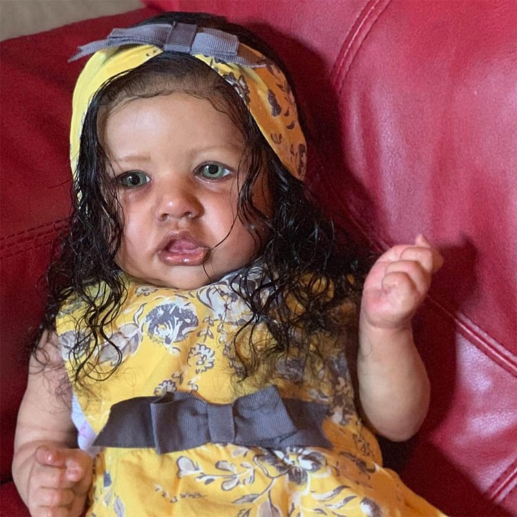  20'' African American Realistic Black Reborn Toddler Baby Dolls Named Anna - Reborndollsshop®-Reborndollsshop®